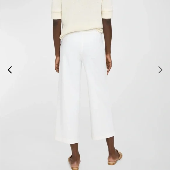 Theory "Terena" pants  White Precsion Ponte- Size 4 - Picture 2 of 5